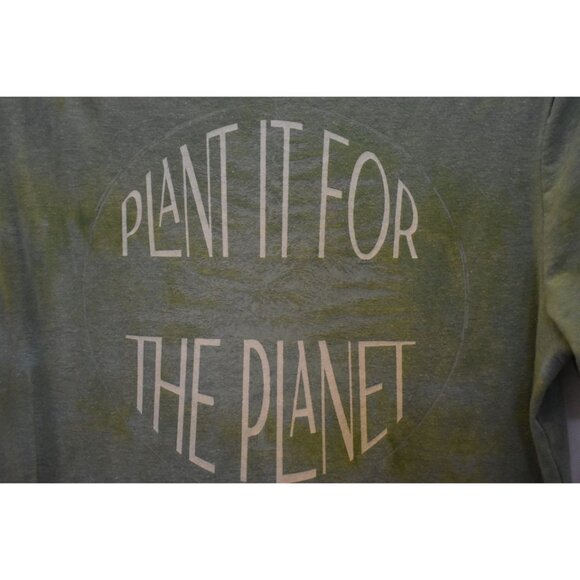 Unisex Goodfellow Green Plant Planet Custom Bleach Dye T-shirt Size S - Picture 3 of 6